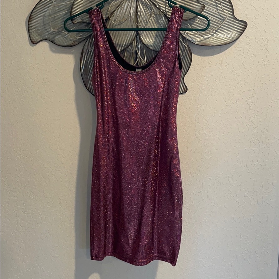 American Apparel Pink Shimmery Dress